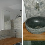 Renovatie van een badkamer met stijlvol tegelwerk en toilet fonteintje op maat